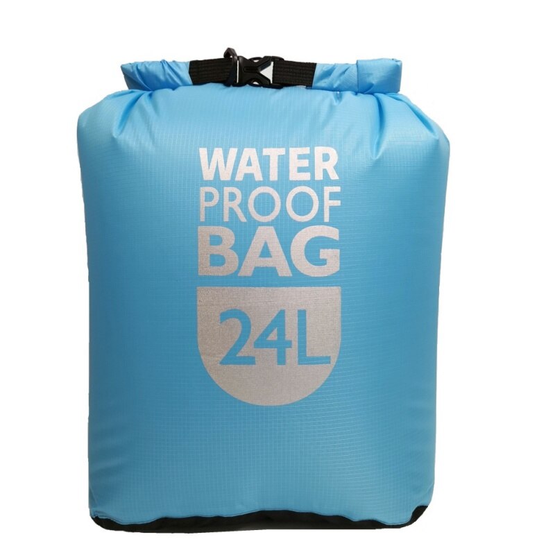 1pc worek wodoszczelny Dry Bag pakiet pływanie spływ kajakowy torby Trekking pływający żeglarstwo kajakarstwo żeglarstwo odporność na wodę suche worki: Blue 24L
