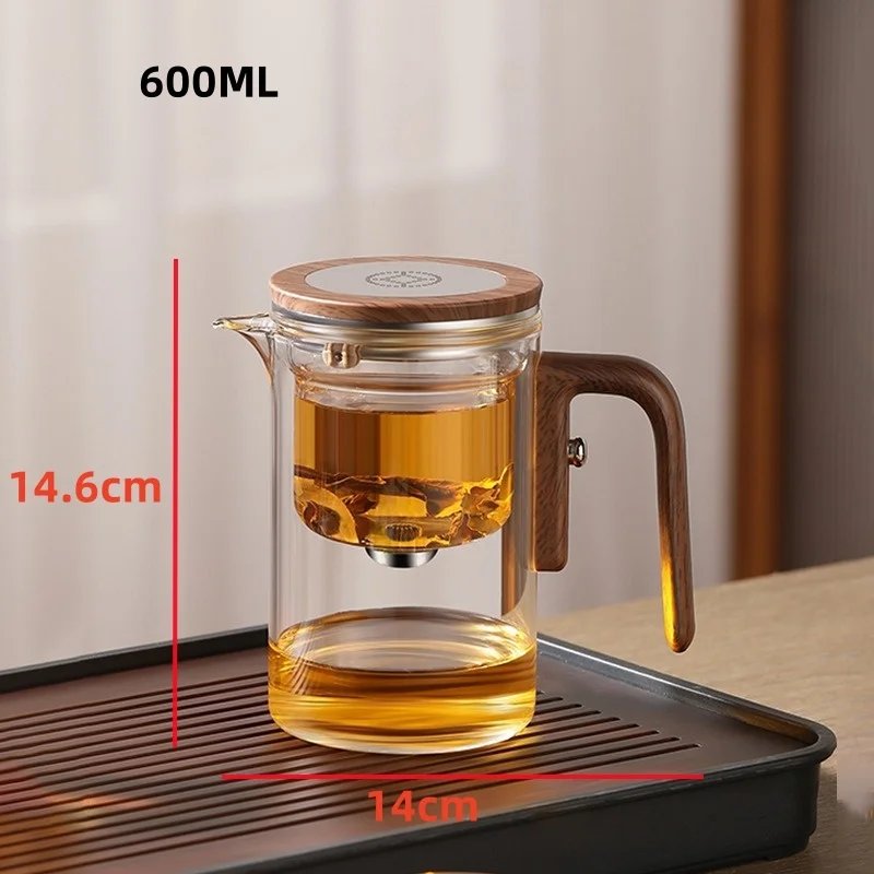 600/800ML Glass Teapot One Click Magnetic Switch T... – Grandado