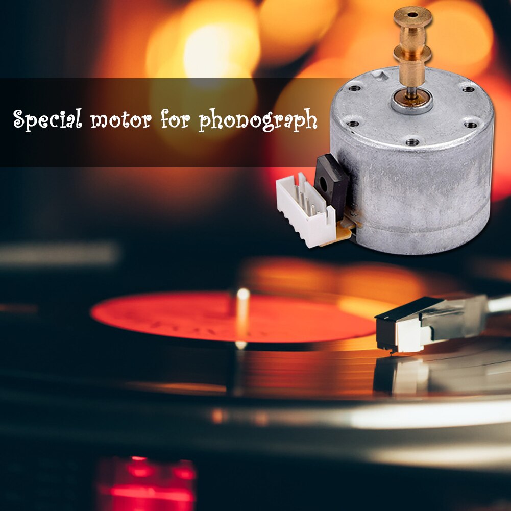 Hardware Instruments Phonograph Motor Gramophone Replacement Vinyl Record Players Musical Voice Parts 6-12V Practical Metal
