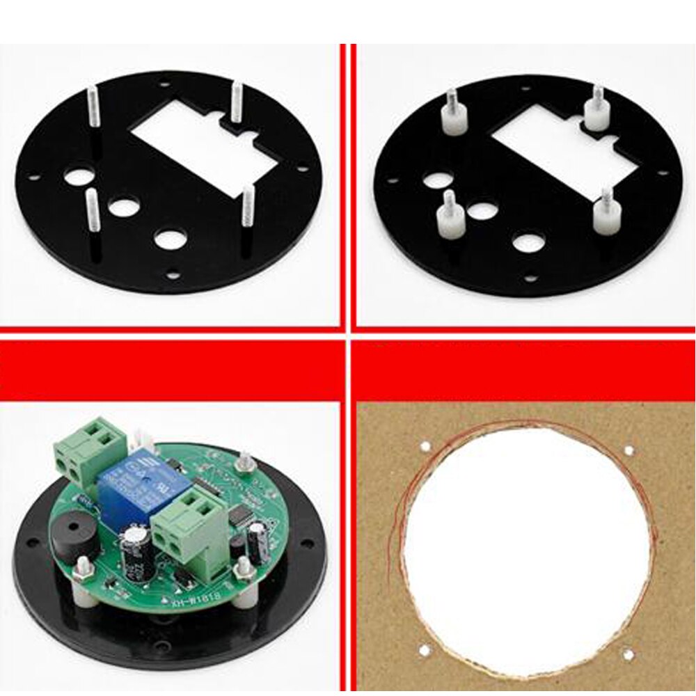 High Precision Microcomputer Temperature Controller Circular Digital Display Thermostat Round Digital Embedded