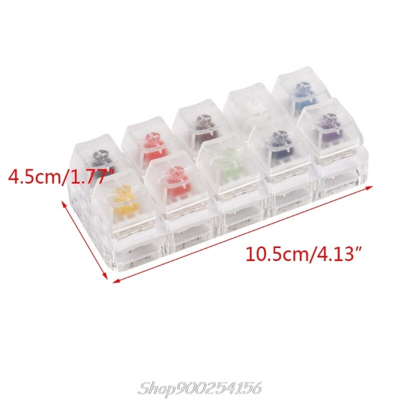 4 Key Caps Testing Tool Cherry MX Switches Keyboard Tester Kit Clear Keycaps Sampler PCB Mechanical Keyboard: 45