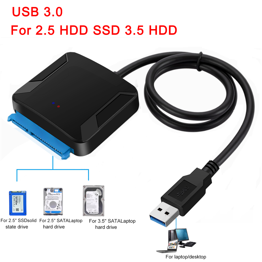 Usb 3.0 Naar Sata 3 Adapter Sata Naar Usb Hard Drive Converter Kabel 2.5 3.5 Inch Externe Hdd Ssd Connector tot 6 Gbps Snelheid