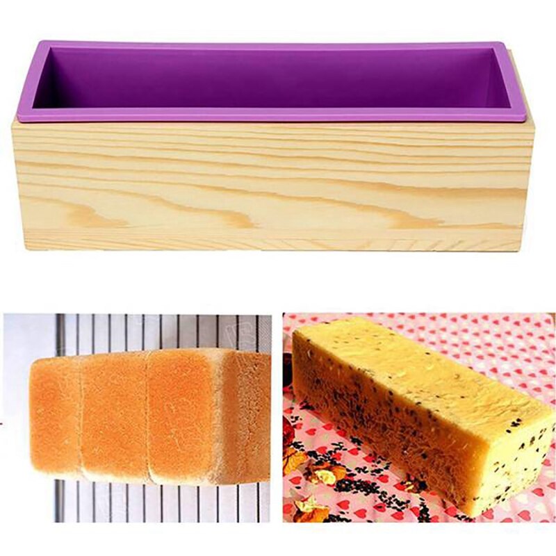 Caja de madera de silicona para hacer pan, cortador de papel, herramienta de corte de velas de jabón hecho a mano, 5 uds.