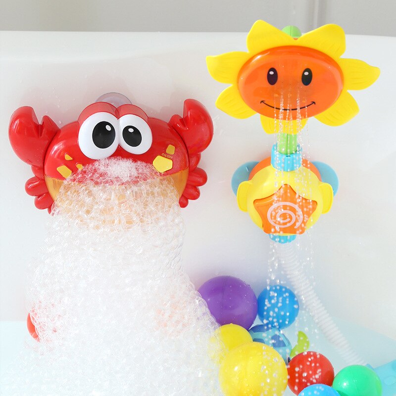 Babybadje Speelgoed Bubble Machine Krabben Zingen Muziek Zwemmen Badkamer Water Speelgoed Grappige Bubble Maker voor Kinderen