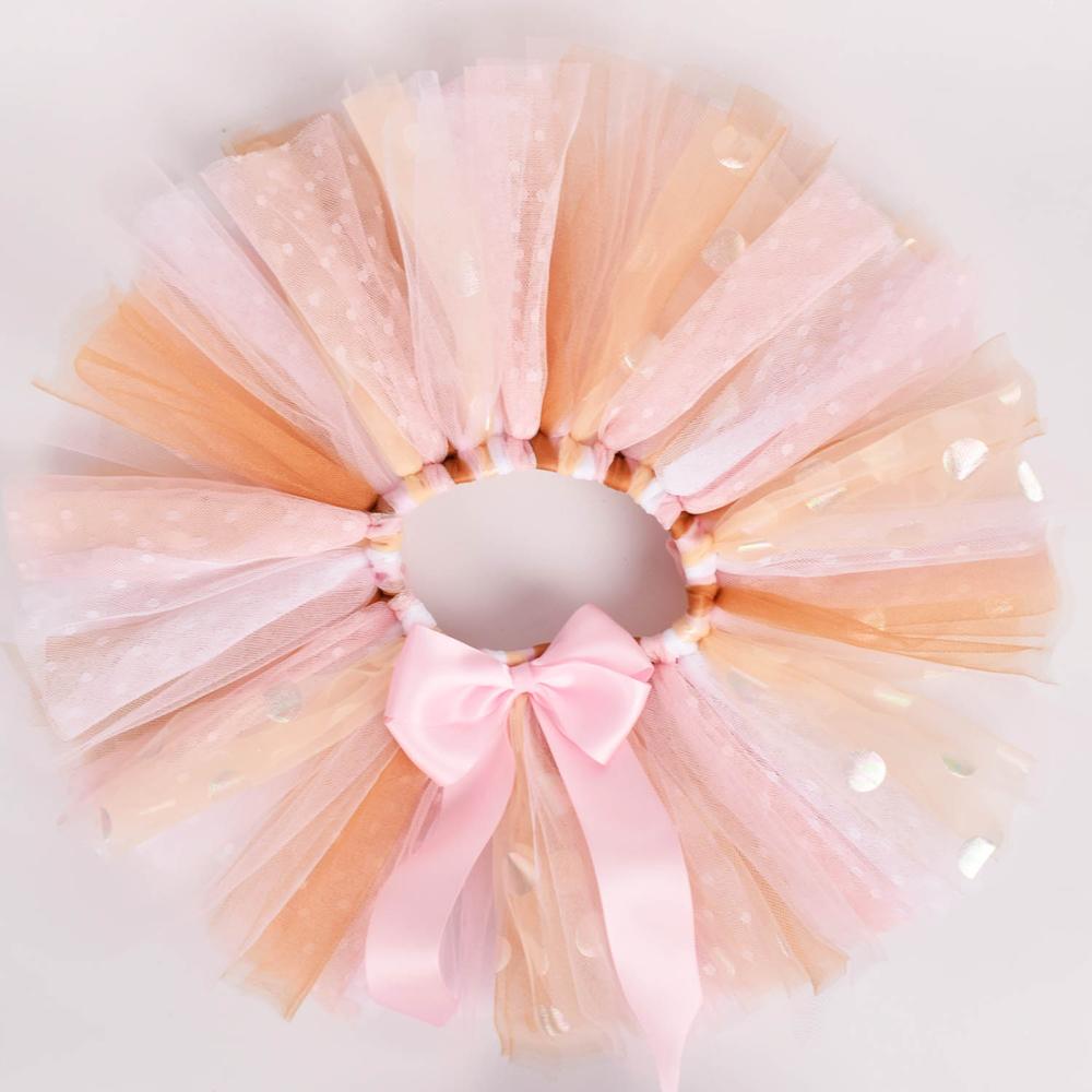 Kleurrijke Baby Meisje Tutu Rok Voor Baby Eerste Verjaardag Pasgeboren Foto Kostuum Props 0-4T cake Smash