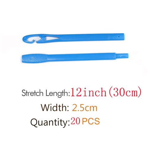 30/45/50/55cm pitkä halkaisija 2.5cm helppokäyttöinen magic leverag hiukset etana maaginen hiusrulla spiraali taikarulla 20 kpl /40 kpl/setti: 20 kpl 30cm