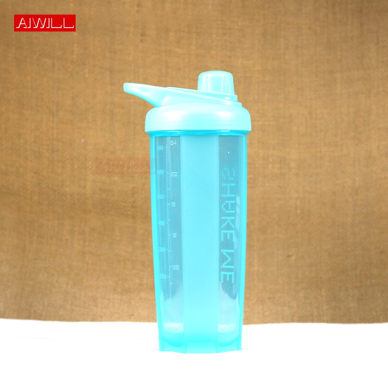 AIWILL Shaker Sports Water Bottles Drink Camping Tour My Bottle for Water 700ml Plastic Drinkware BPA Free
