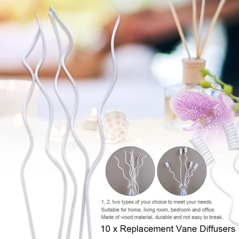 Difusor de caña de madera de ratán para decoración del hogar, accesorio moderno de recambio para difusores de flores, DIY, 10 Uds.