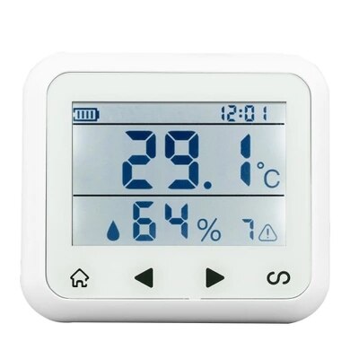 TD32 Led Instelbare Temperatuur En Vochtigheid Alarm Sensor Detector Alarm Beschermen De Persoonlijke En Materiële