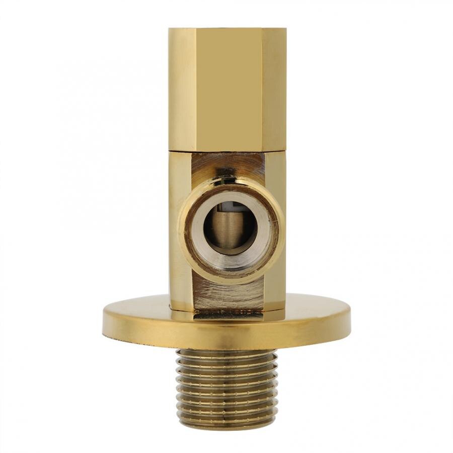 Brass Gold Angle Stop Valve Bathroom Water Control valve Faucet Valves Accessories Bathroom Supplies