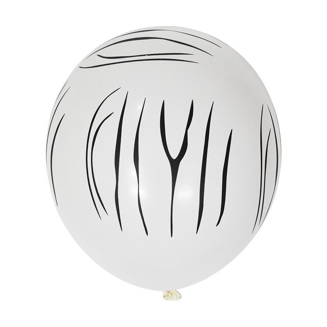Ebene Fußabdruck Ballon Hund Pfote Tiger drucken Leopard Kuh Fünf-seitige Druck Ballon Pfote Hund Ballon Geburtstag Party Dekoration: Zebra / 20Stck