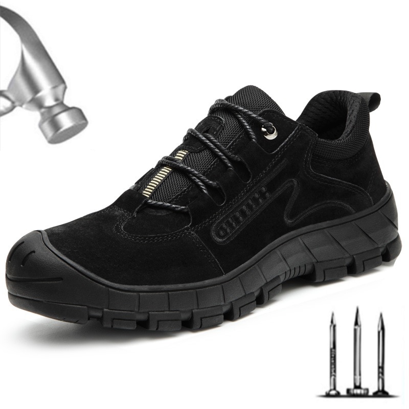 Safety Shoes For Men Work Safety Boot Steel Toe Safety Shoes Puncture-Proof Work Sneakers Indestructible Shoes Work Footwear