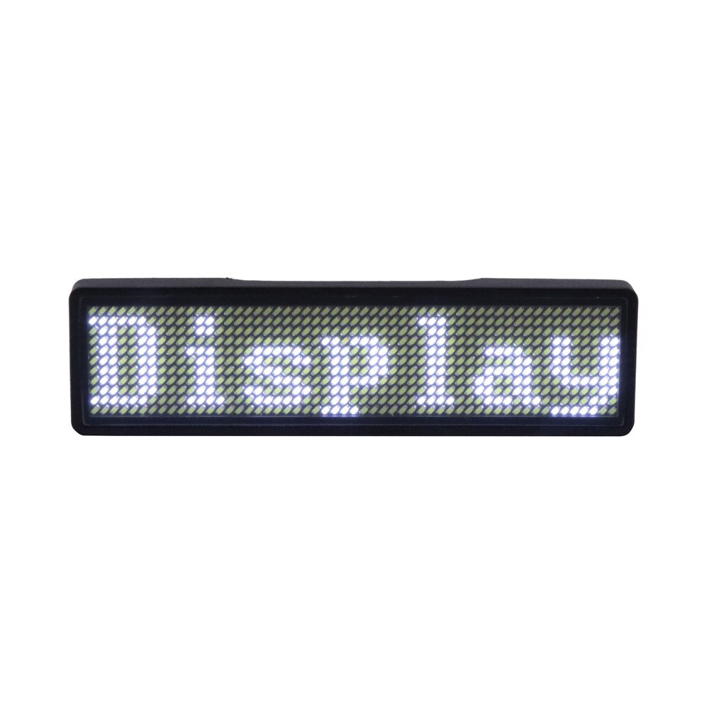 Multi-language LED badge bluetooth programmable advertising LED light mini LED display 7 colors adjustable brightness LED badge