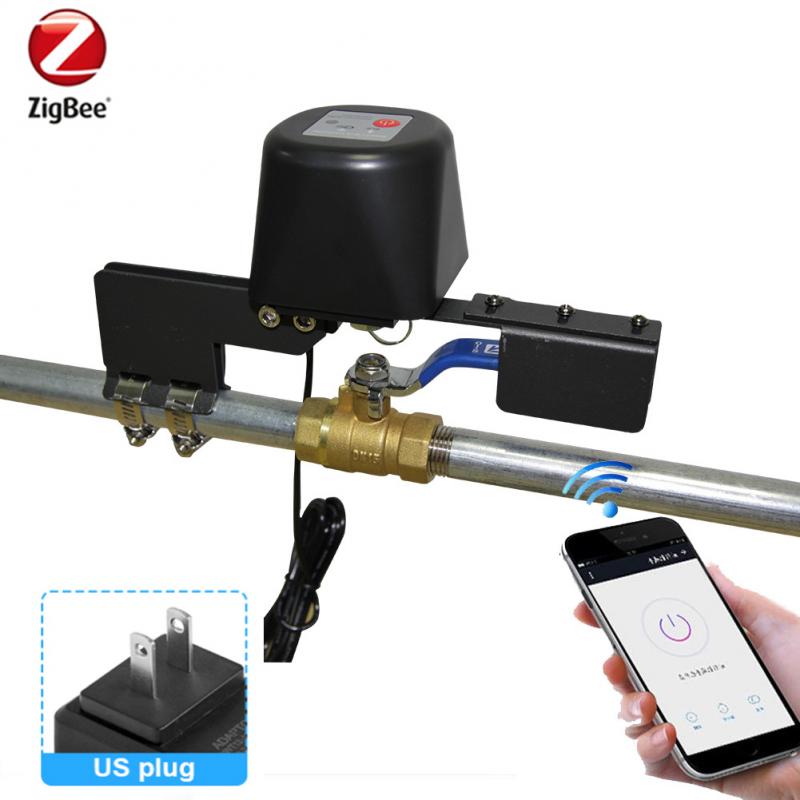 Tuya ZigBee Valve Smart Water/Gas Valve Automation Control Work Voice APP Control With Alexa Google Assistant Smart Life: US