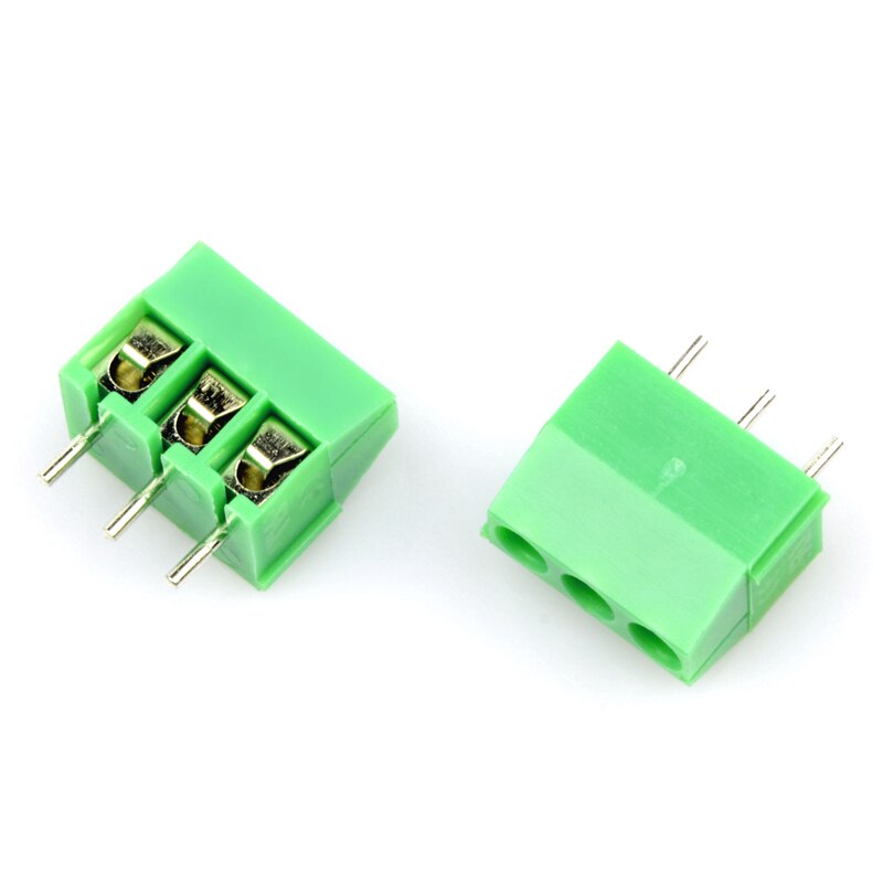 100 sztuk MG/KF350-2P 3P sworzeń z gwintem blok zacisków złącze KF350 3.5mm zielony terminal PCB bloki
