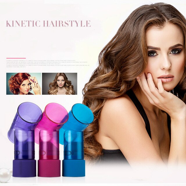 Hair Dryer Diffuser Wind Spin Curl Hair Salon Styling Tools Hair Roller Curler Make Hair Curly difusor purple