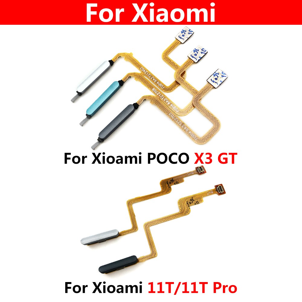 Originale per Xiaomi Poco X3 NFC X3 pro GT Mi 11T pro pulsante casa impronta digitale tocco ID sensore flettere cavo nastro parti di ricambio
