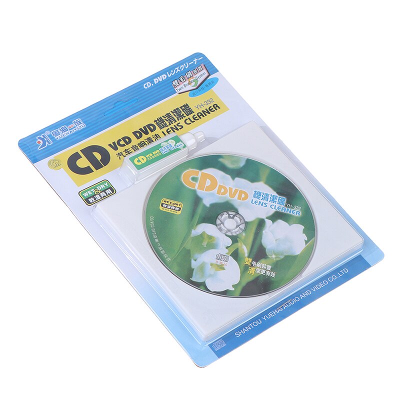1 pc cd vcd dvd-soittimen linssinpuhdistin pölynpoisto lianpoisto puhdistusaineet levyn korjaussarja