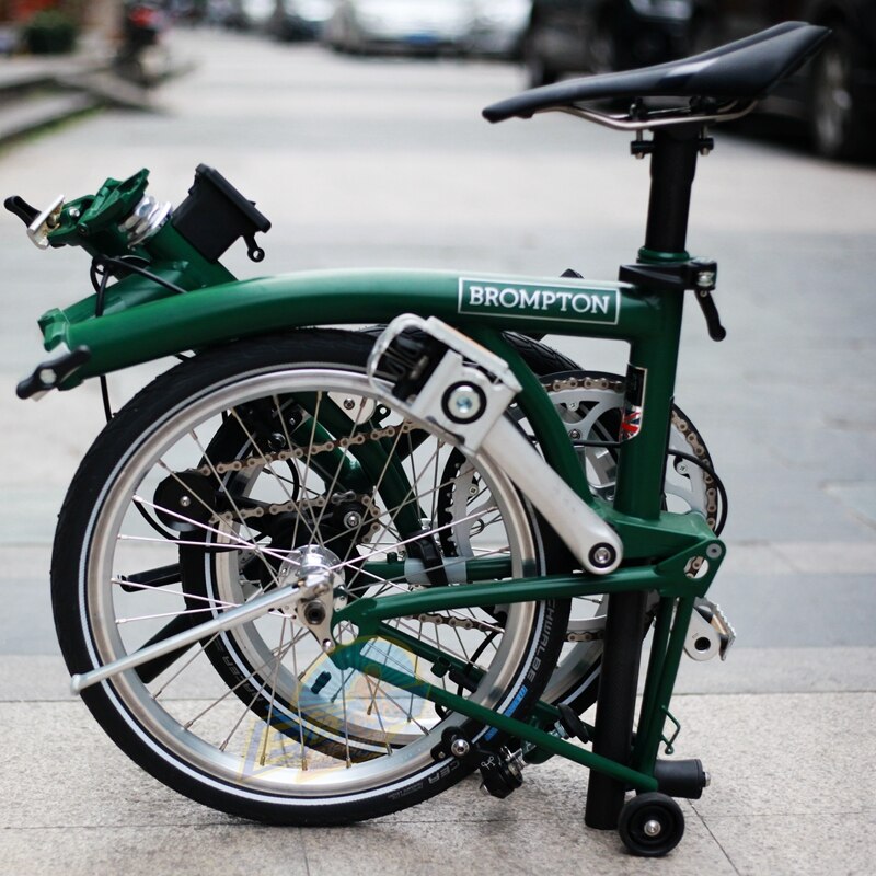 Béquille de vélo pliable 16 pouces, 2 modèles, 349, pour Brompton, en fibre de carbone