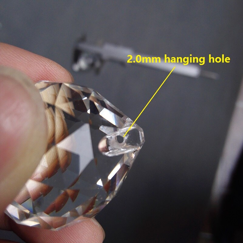 38 stuks/partij 30mm Clear AAA Crystal Facet Ball Kroonluchter Crystal Ball Prism voor bruiloft & fengshui producten kroonluchter