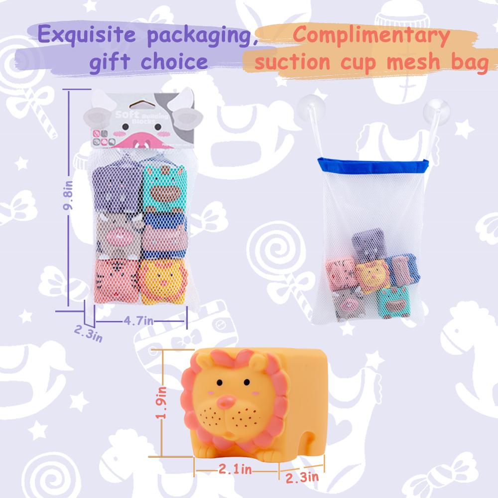 6 stuks /12 stuks/set baby grijp speelgoed siliconen bouw 3d touch handballen baby massage rubber bijtring knijp speelgoed baby speelgoed