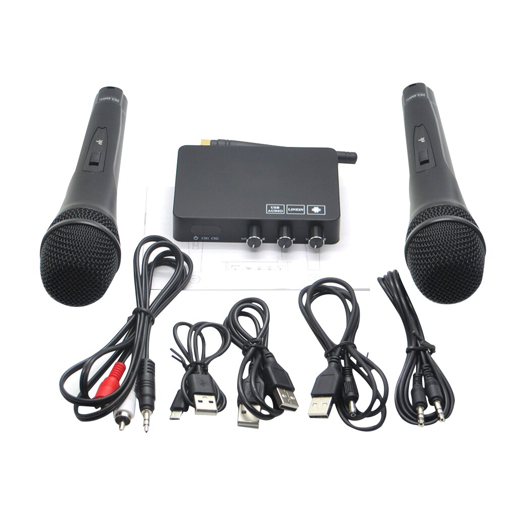 K2 Drahtlose Mini Familie Hause Karaoke Echo System Handheld Singen Maschine Kasten Mikrofon Karaoke Spieler