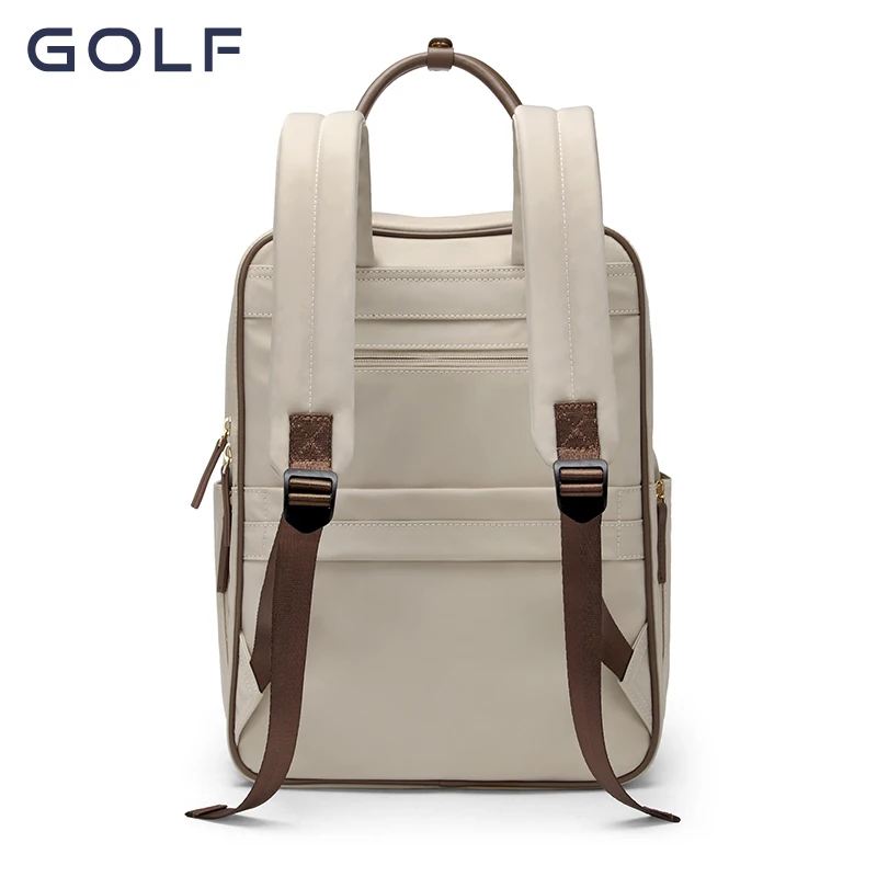 GOLF Rugzak Handtassen voor Dames 2024 Luxe Vrouwelijke Rugzak Vintage Uitziende Reizen Schoudertas Commuter 15 inch Groot