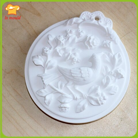 Lxyy the bird vine aromaterapi silikonform fondantverktyg tvålform gipsform lera