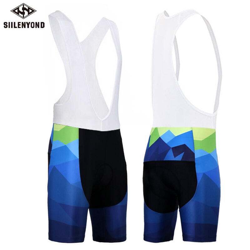 Siilenyond snabbtorkande cykelhaklapp tigers pro cykelhaklappshorts som andas bekväma mtb 3d gel vadderade sportkläder för män: Haklappshorts / Xs