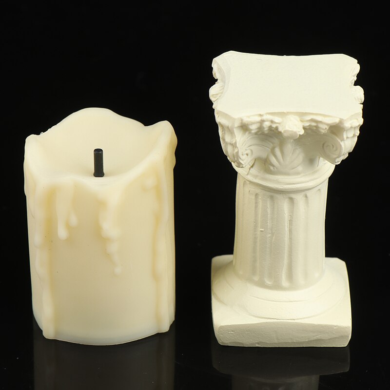 Mini Simulation Römischen Spalten Kerze Für Fotografie Requisiten Studio Schmuck