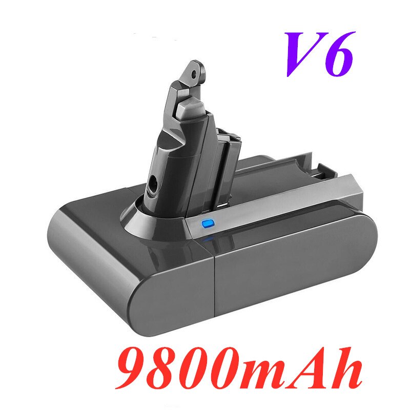 2020s 98000mAh 21.6V 6.8Ah Li-ion Battery for Dyson V6 DC58 DC59 DC61 DC62 DC74 SV09 SV07 SV03 965874-02 Vacuum Cleaner Battery: 9800mAh