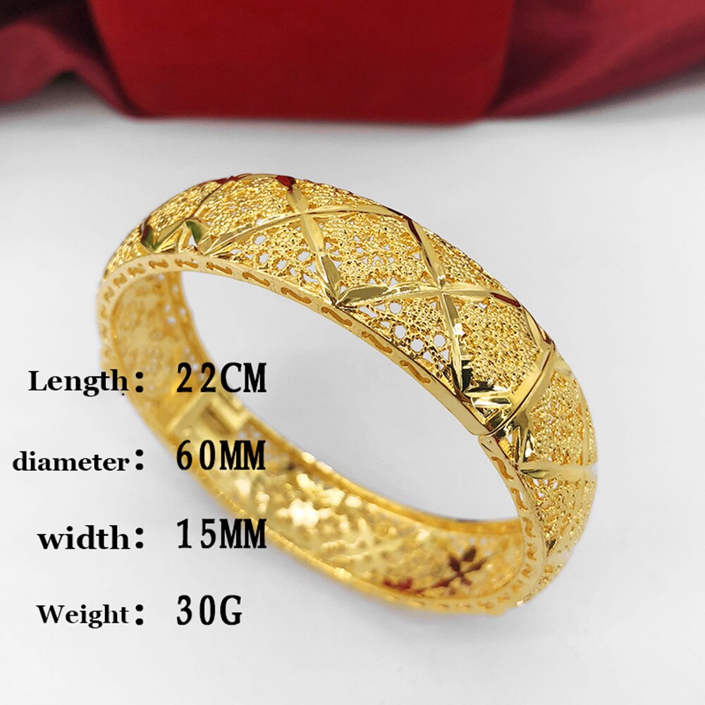 Mode Dame Luxe Goud Kleur Turkse Sieraden Moslim Armbanden Ethiopische Afrikaanse Vrouwen Dubai Armband Party Huwelijksgeschenken