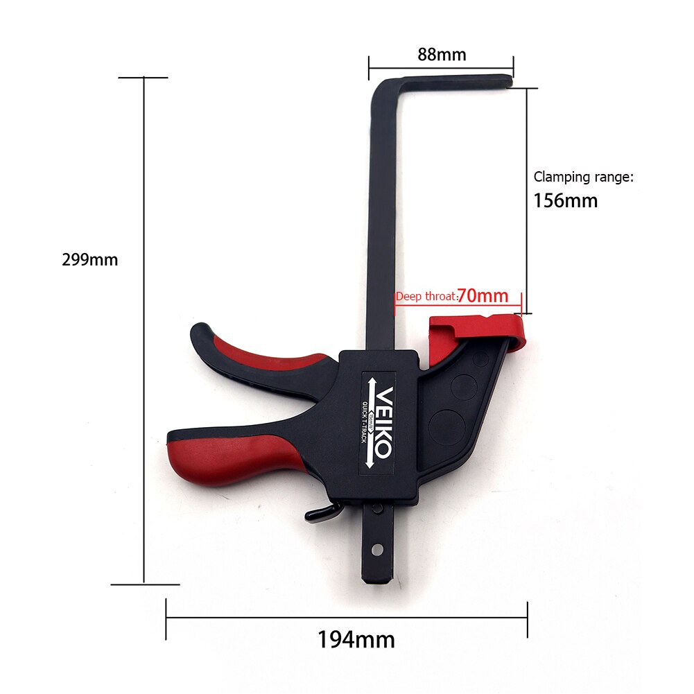 2pcs Woodworking Work Bar F Clamps Kit DIY Quick Ratchet Release Squeeze Clip Carpentry Hand Tool Gadget