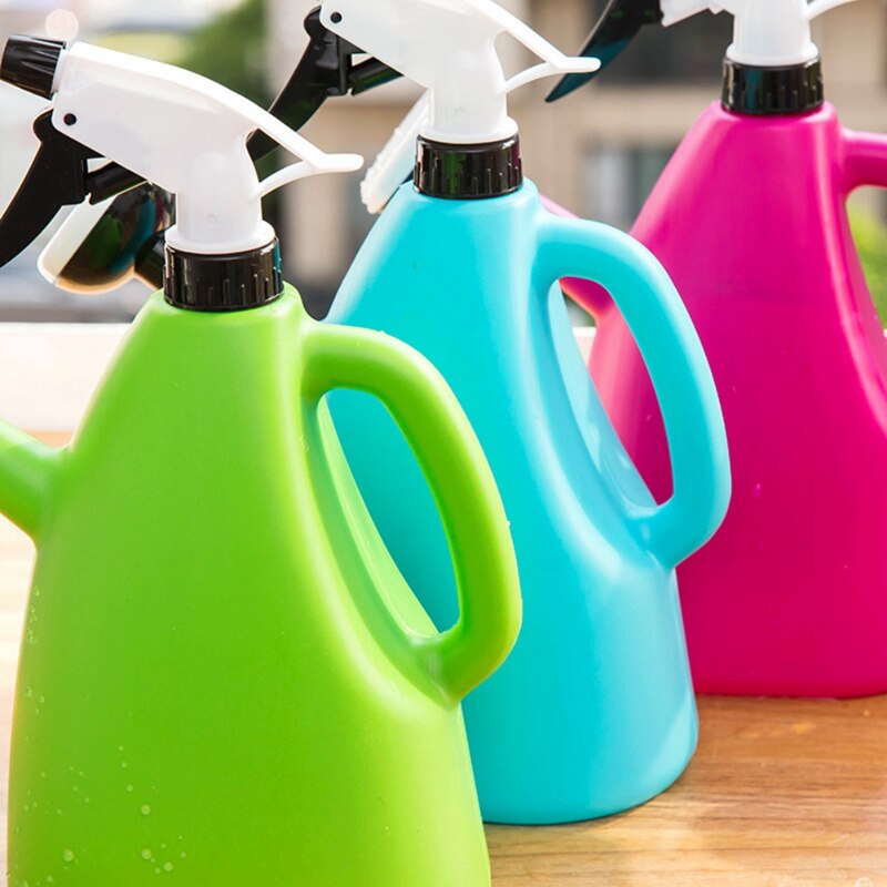 Practical Dual-Purpose Watering Spraying Pot 1L Hand-Pressed Household Gardening Watering Cans Adjustable Garden Supplies