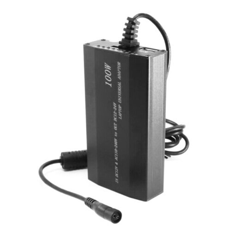 100W Notebook Universele Adapter Laptop Usb Lader Autolader 12V-24V Verstelbare Voltage-Eu plug