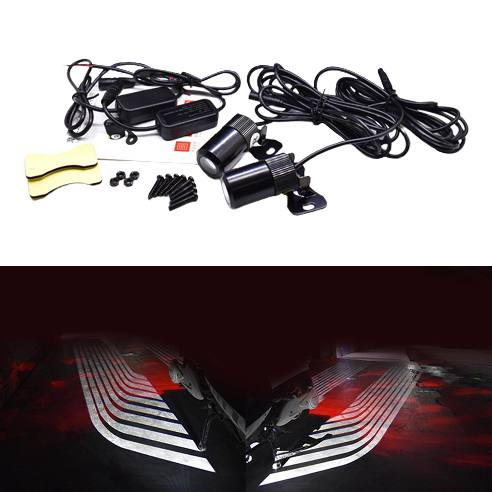 Universal- Motorrad Engel FlüGel LED Lampe Lichter Bausatz Projektor