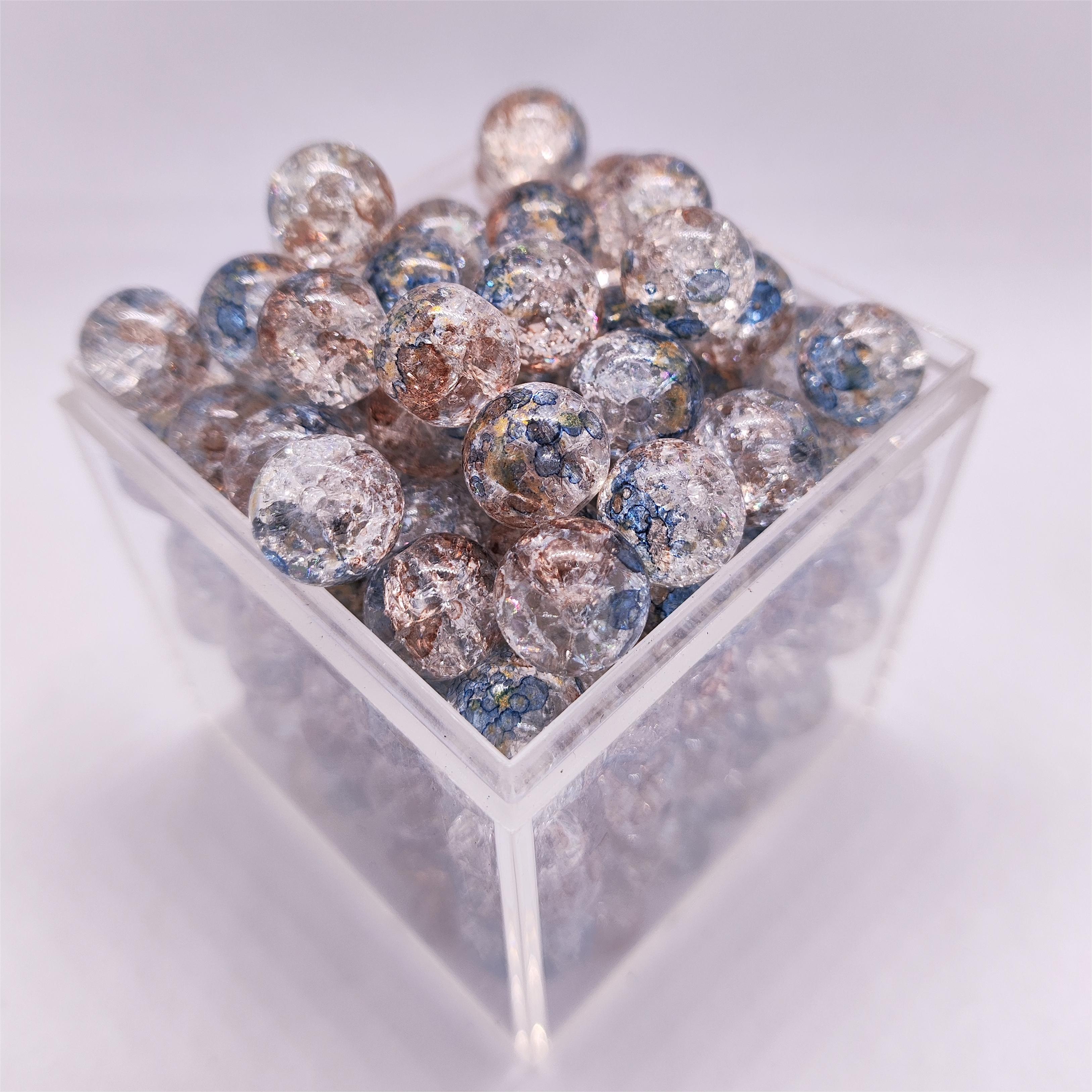 10mm 20 Uds. Cuentas de dos colores degradadas hechas a mano Diy chica hermosa pulsera de Multicolor collar cuentas sueltas joyería de hadas: Sandía roja