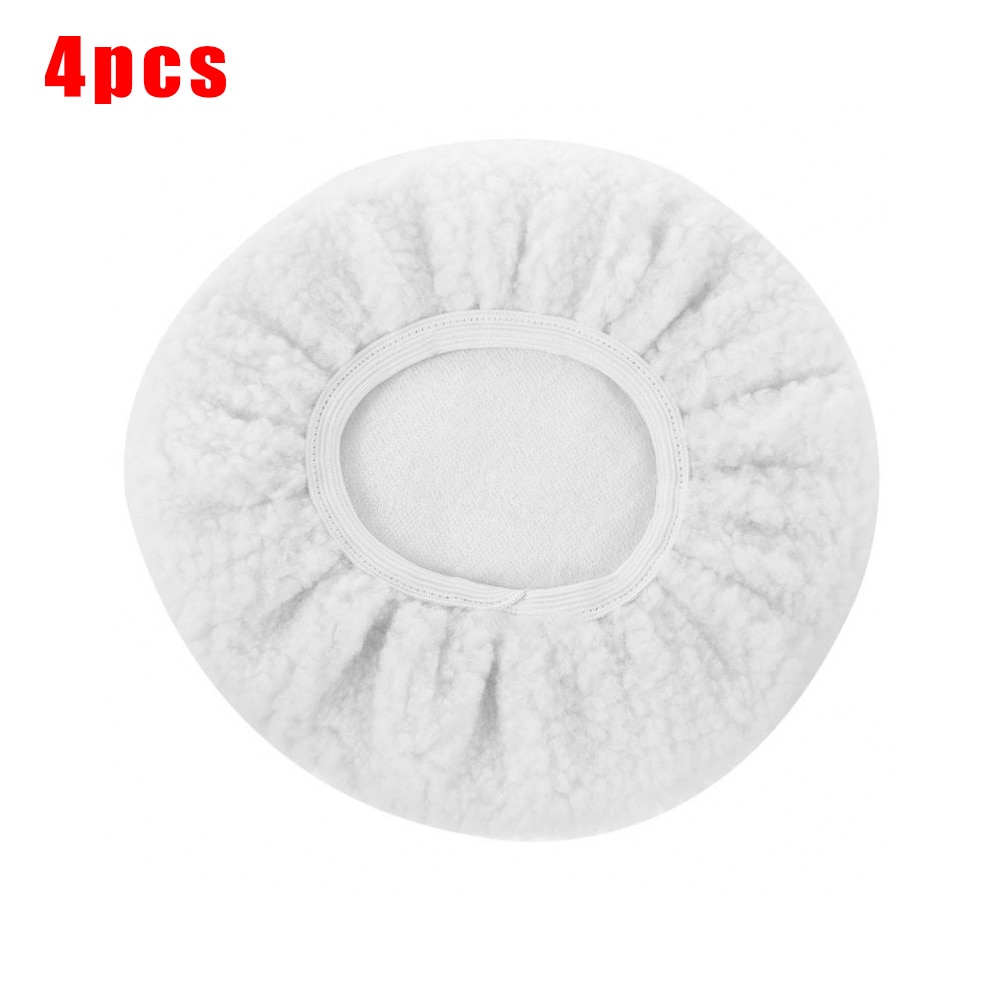 4 Stuks Buffing Pads 9-10 Inch Motorkap Buffing Auto Buffer Microfiber Stof
