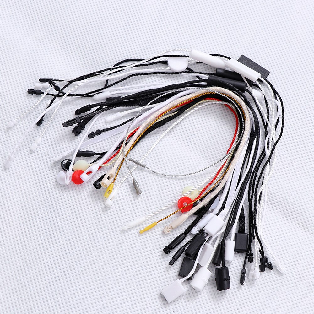 Cuerda para etiquetas de ropa, cordones de colores dorados y plateados, tabletas colgantes para bolsas de ropa, tarjetas, accesorios para etiquetas de ropa DIY, 1000 Uds.