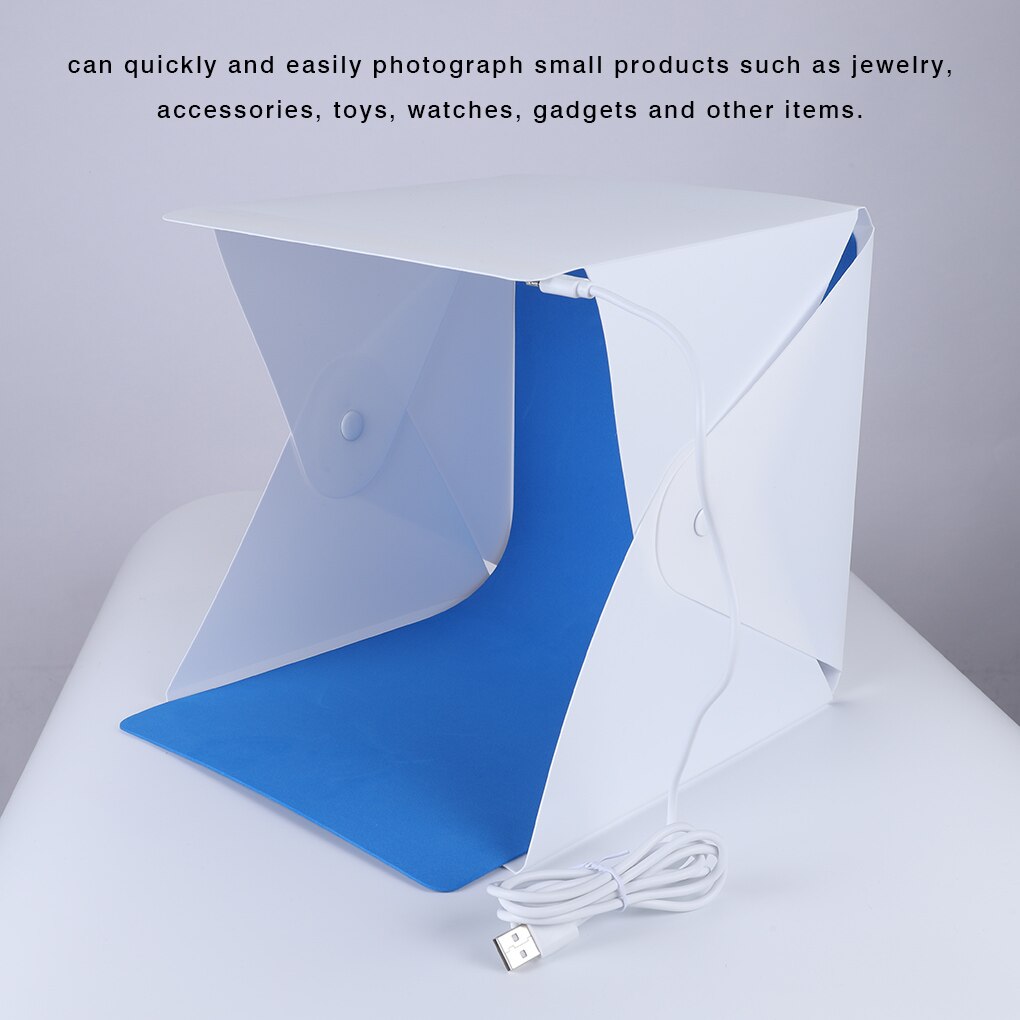 Photo Softbox Portable Foldable Mini Lightbox Photography LED Mini Tent Photo Shooting Prop