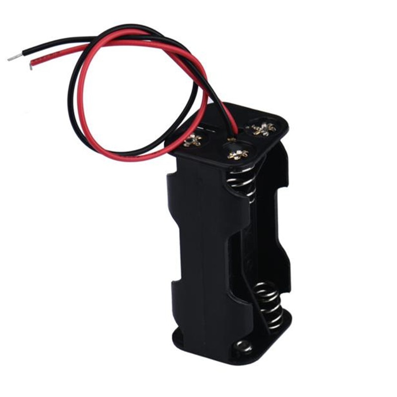 2-slot 4 x AAA Battery Back To Back Cassa Del Supporto Della Scatola di Immagazzinaggio Con Cavi di Legare 18650 fai da te di alimentazione banca della batteria holder box Back To Back