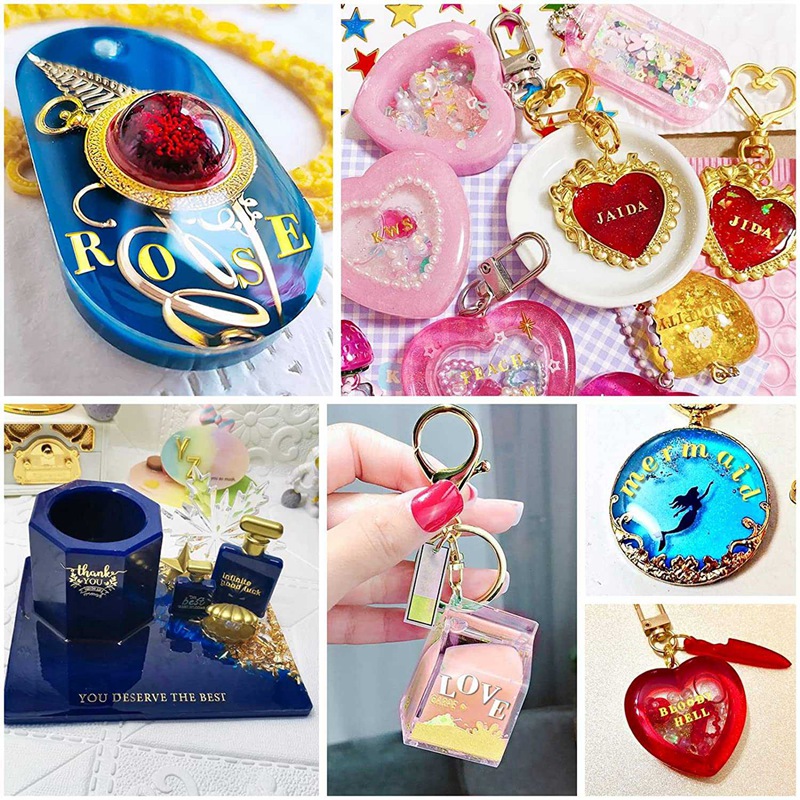 12 Sheets Letter Resin Stickers, Small Alphabet Number Stickers, Alloy, Self Adhesive, Gold and Silver, 3mm/4.5mm Tall