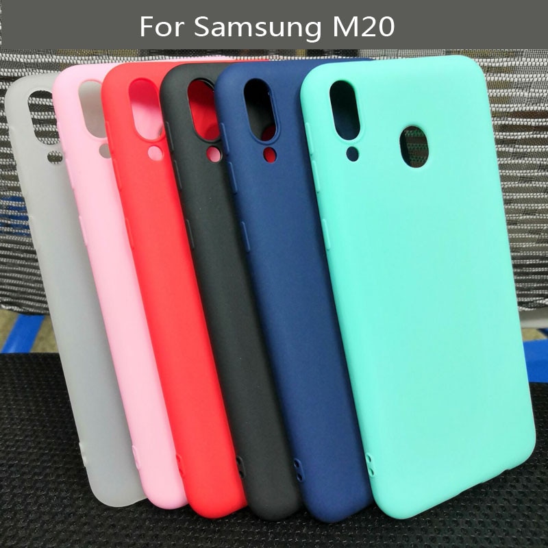 Ricestate Silicone Candy Case Voor Samsung Galaxy M10 M20 Cover Voor Samsung M20 M 20 Soft Matte TPU Ingericht Coque