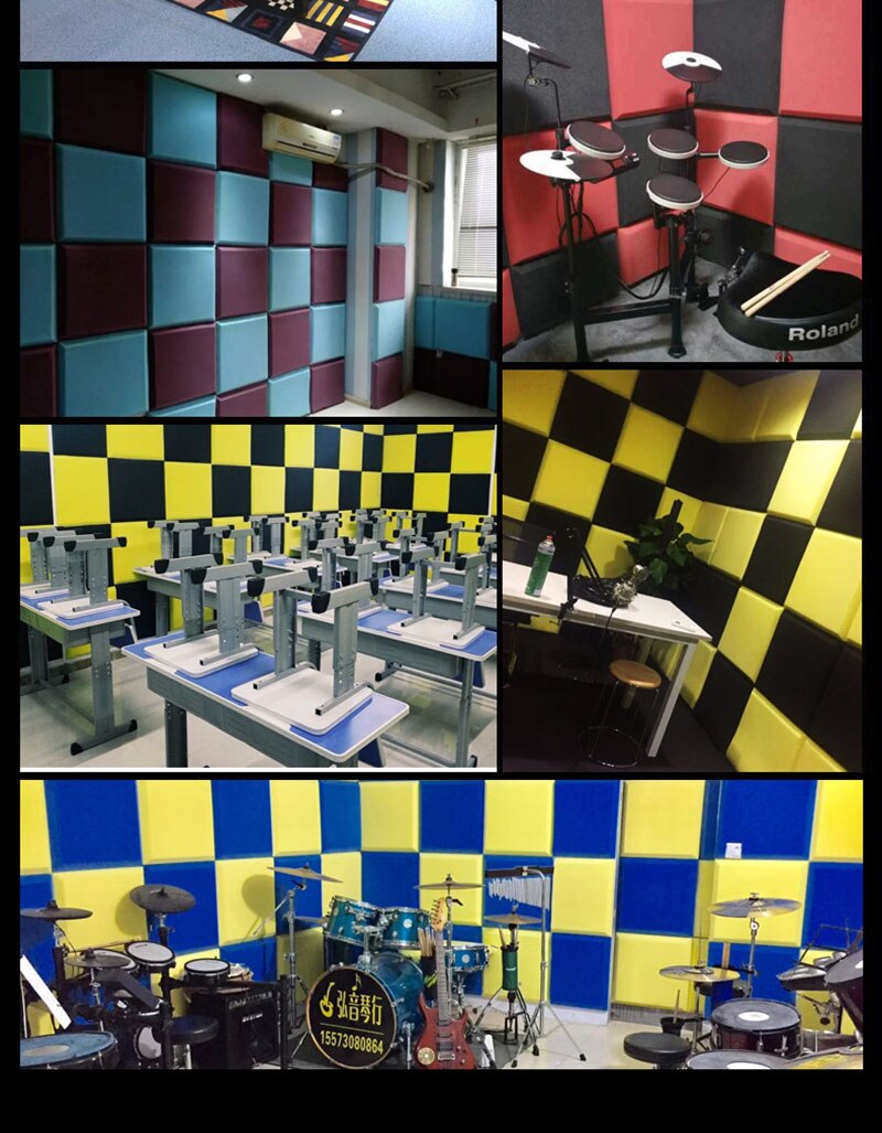 Acoustic Panels Soundproofing Foam Acoustic Sponge Wedges for Recording Studios Office Gaming Rooms Home Entertainment Theaters