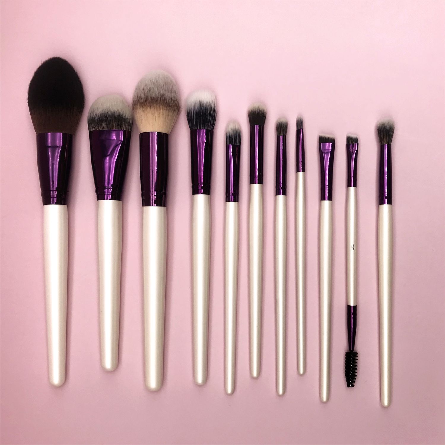 YLovely-Super Macio Sintético Cabelo Maquiagem Brush Set, Punho De Madeira, Sombra Tool Kit, Homem, Alta Qualidade