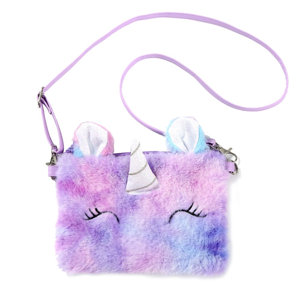 freundlicher Geldbörse Taschen Nette Einhorn Tiere Schulter Bote Taschen freundlicher Schlüssel Geldbörse Nette Prinzessin Mini Handtasche: C