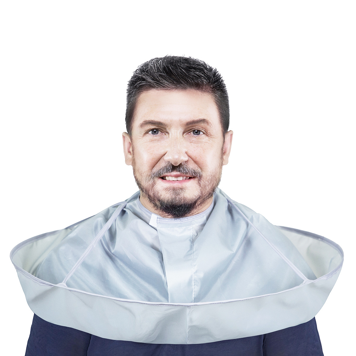 Capa de corte de pelo para el hogar capa de corte de pelo transpirable tridimensional herramienta de corte de pelo plegable: Default Title