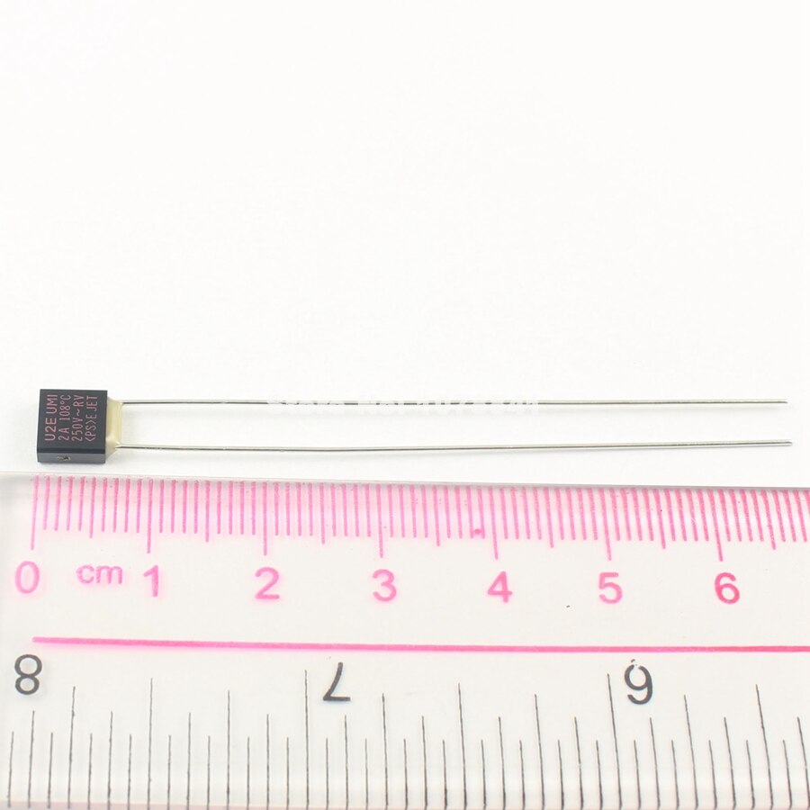 5pcs ELCUT UMI Microtemp Thermal Fuse Type U2E TF Cutoff 108Degree 2A 250V