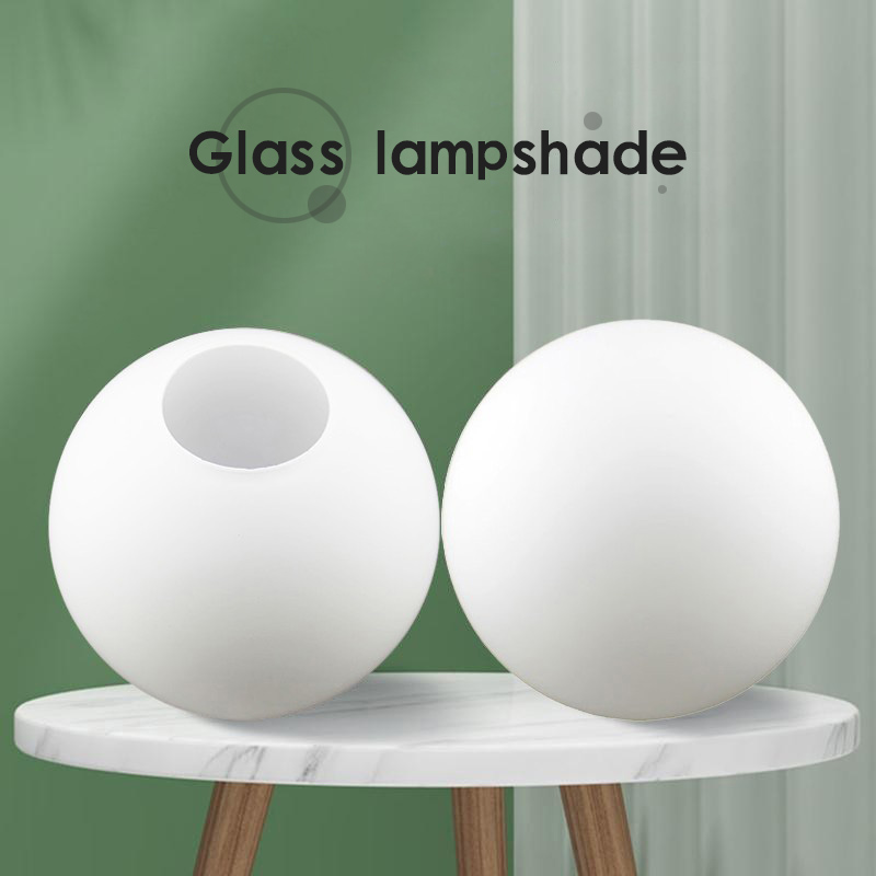 Weißer Lampenschirm aus Glas, milchig Globus Lampenschirme passende Lampe, D10cm D12cm D15cm D20cm D25cm runde Lichtabdeckung, Pantalla Lampara