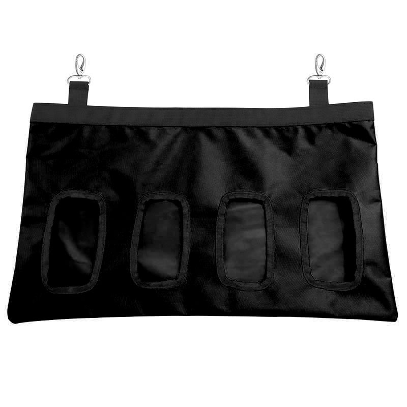 Kaninchen Heu Zubringer 4 See Kaninchen Heu Ballen Heu Gras Lagerung Tasche mit Hängenden Haken Ebene Zubringer Tasche: Schwarz 4 Löcher